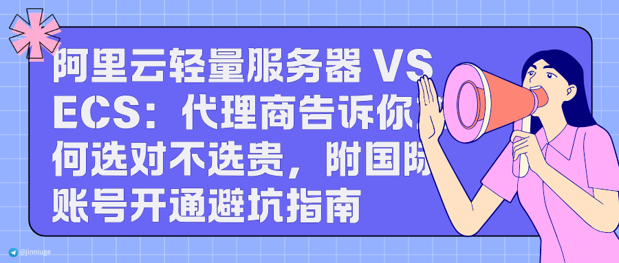 阿里云轻量服务器 vs ECS：代理商告诉你如何选对不选贵，附国际账号开通避坑指南