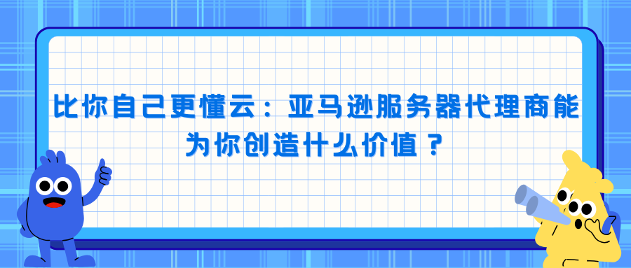 比你自己更懂云：亚马逊服务器代理商能为你创造什么价值？