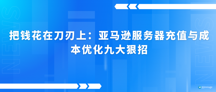 把钱花在刀刃上：亚马逊服务器充值与成本优化九大狠招
