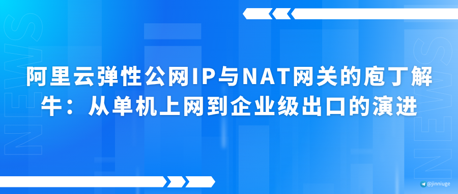 阿里云弹性公网IP与NAT网关的庖丁解牛：从单机上网到企业级出口的演进